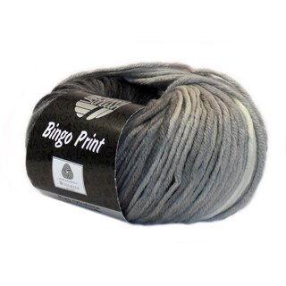 Bingo Print Rohwei�/Silber/Mittelgrau/Anhtrazit 622