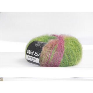 Silkhair Print Dunkelrot / Oliv / Anthrazit / Royal 334