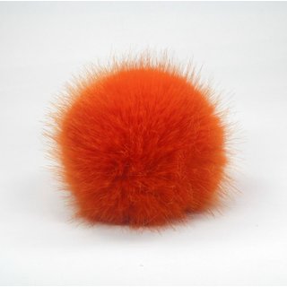 Kunstfellpompons Rico - Mittelgro Orange 014