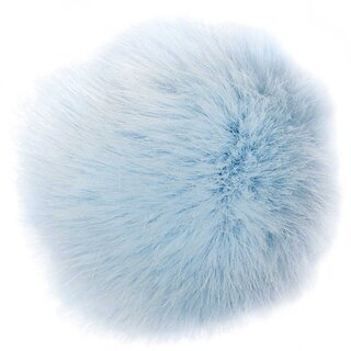 Kunstfellpompons Rico - Mittelgro� Eisblau 022