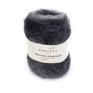 Mohair Degrad Blau / Beige 60