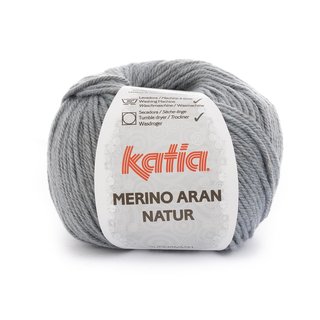 Merino Aran Natur Himmelblau 303