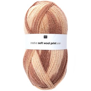 Creative Soft Wool Print Aran Puder 004