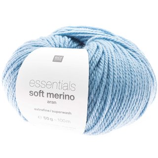 Essentials soft merino aran Himmelblau 23