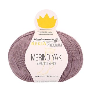 Regia Premium 4fach Merino Yak Lavendel Meliert 7509