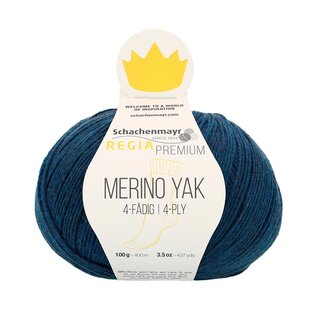 Regia Premium 4fach Merino Yak Nachtblau Meliert 7515