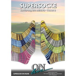 Supersocke 6-fach Merino Color Sort.290