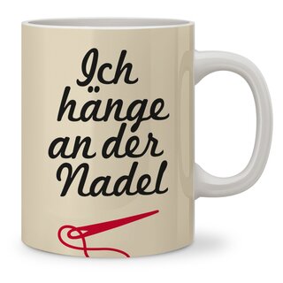 Tasse Ich hnge an der Nadel