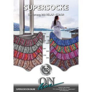 Supersocke 8-fach Relax Color 2604