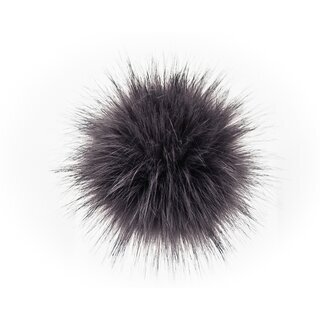 Vegane Kunstfellbommel Raccoon Classic Nr. 42 Dark Grey