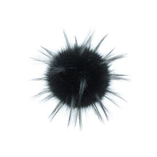 Vegane Kunstfellbommel Raccoon Black