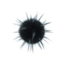 Vegane Kunstfellbommel Raccoon Black