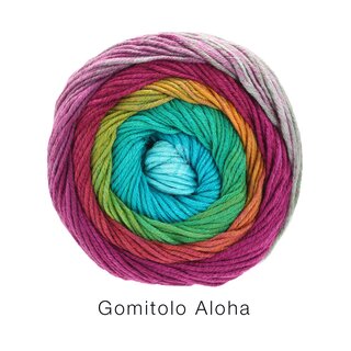 Gomitolo Aloha Graugr�n/Rotviolett/Altrosa/Rost/Gelb/Jade/Petrol/T�rkis 310