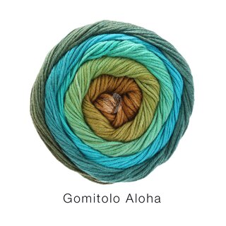 Gomitolo Aloha Zimtbraun/Khaki/T�rkisgr�n/T�rkisblau/Himmelblau/Petrol 313