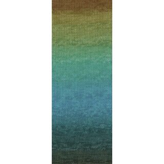Gomitolo Aloha Zimtbraun/Khaki/T�rkisgr�n/T�rkisblau/Himmelblau/Petrol 313