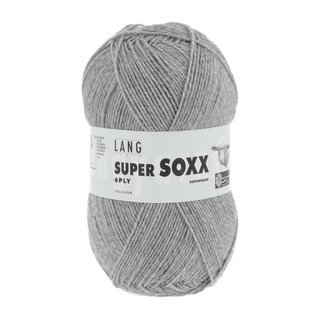 Super Soxx 6-fach Uni Grau melange 03