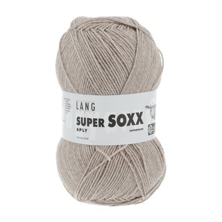 Super Soxx 6-fach Uni Sand melange 22