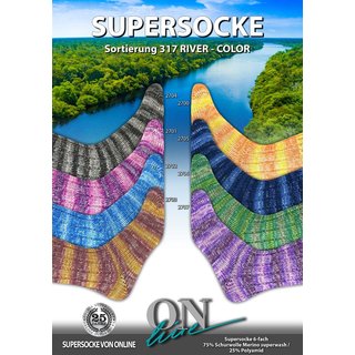 Supersocke 6-fach River Color
