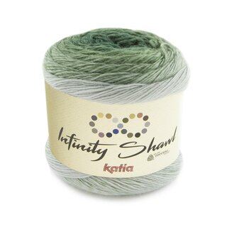 Infinity Shawl Blaugr�n-Sehr hellgr�n-Wasserblau 322