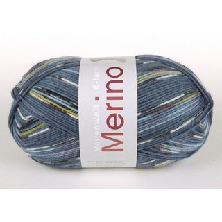 Meilenweit 6-fach 150g Merino Print 608