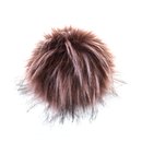 Fellpompon mit Druckknopf berry 104