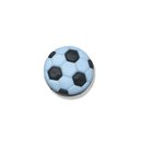 Kinderknopf 07147 Fuball hellblau/schwarz