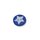 Kinderknopf 15016 Stern blau