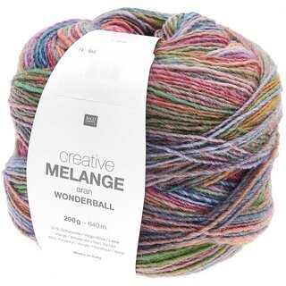 Creative Melange Aran Wonderball Lachs-Petrol 18