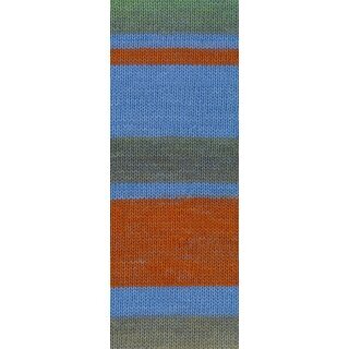 Gomitolo Tosca Graugr�n/Veilchenblau/Terracotta/Grau 167