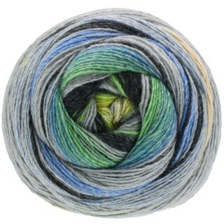 Gomitolo Tosca Gelbgr�n/Graugr�n/Grau/Anthrazit/Petrol/Jeans 168