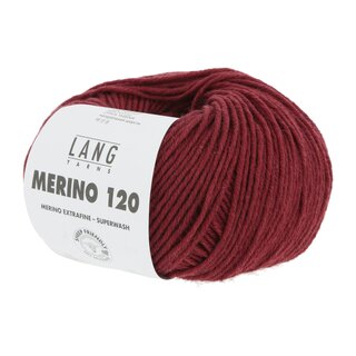 Merino 120 Dunkelrot melange 562