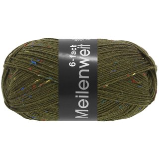 Meilenweit 6-fach Tweed 150g Oliv 9248