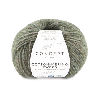 Cotton-Merino Tweed Schwarzgrn 511