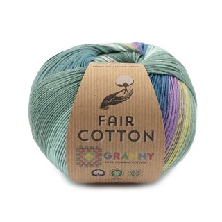 Fair Cotton Granny Blau-Gelbgrn-Lila 301