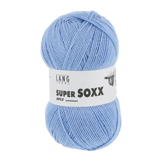 Super Soxx 6-fach Uni Himmelblau 21