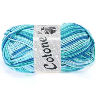 Cotone print 312-Eisblau/Helltrkis/Blau