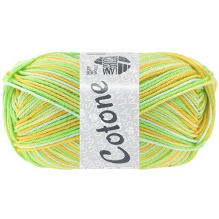 Cotone print 349-Gelb/Vanille/Hellgrn/Weigrn