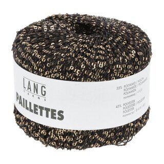 PAILLETTES 70- anthrazit/ gold