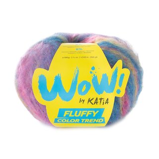 WOW! Fluffy Color Trend 302 - Fuchsia-Lila-Himmelblau