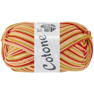Cotone print 358-Lachs/Pistazie/Vanille/Terracotta