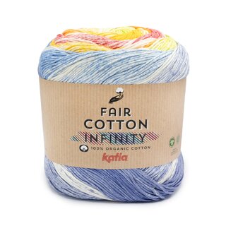 Fair Cotton Infinity 102 - Blau-Pistaziengrn-Gelb-Orange