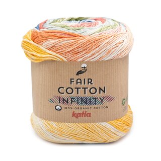 Fair Cotton Infinity 103 - Blau-Weinrot-Ginstergelb-Dunkelgrn