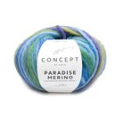 Paradise Merino 502 - Hellblau-Blau-Gr�n-Gelb