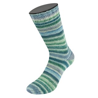 COOL WOOL 4 SOCKS PRINT 7754-Hellgrau/Grn/Hellpetrol/Dunkelpetrol/Schwarzgrn/Grau/Graugrn