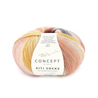 iti Socks & More 203 - Ocker-Grau-Rot