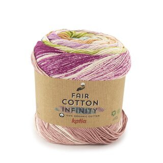 Fair Cotton Infinity 108 - Lila-Pistaziengrn-Blau