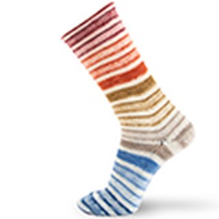 SYMMETRIC SOCKS & MORE - INFINITY 92 - Blau-Beige-Rostrot-Weinrot