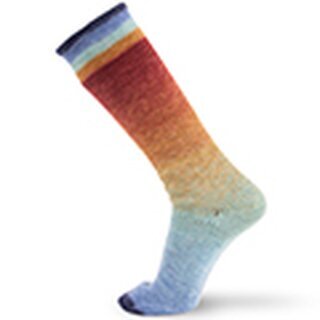 SYMMETRIC SOCKS & MORE - DEGRAD 80 - Blau-Ocker-Weinrot