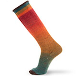 SYMMETRIC SOCKS & MORE - DEGRAD 81 - Grn-Ocker-Orange-Rot