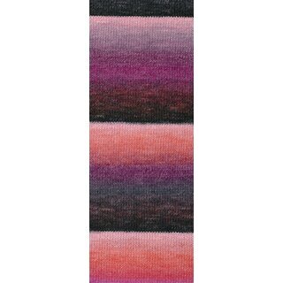 GOMITOLO FUMO 513-Blassrosa/Rosa/Pink/Hell-Dunkelgrau/Terrakotta
